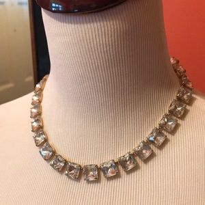 JCrew square cut stone necklace